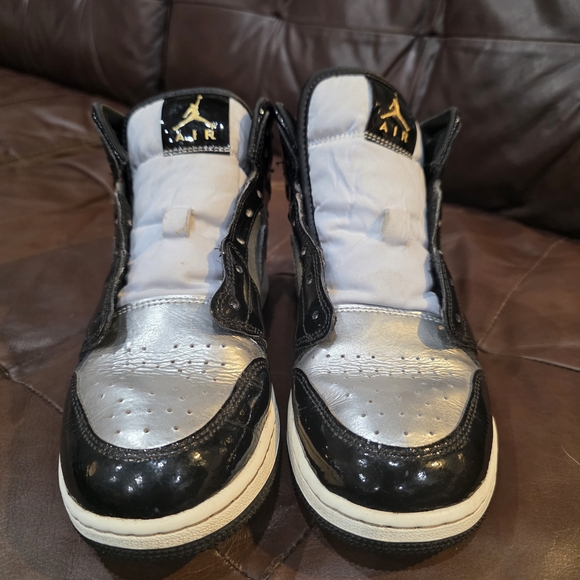 Nike Air Jordan Black and Silver Sneakers - Picture 5 of 5